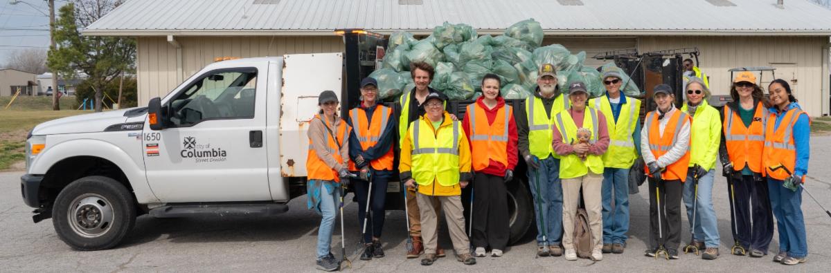 Thanks to Litter Team volunteeers, pictured, that collected 660 pounds of litter along Blackfoot Road on March 24. 
