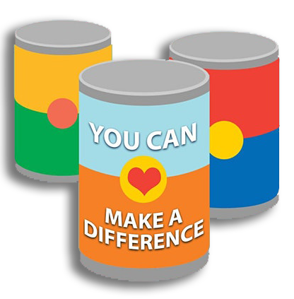 You can make a difference cans for communion logo