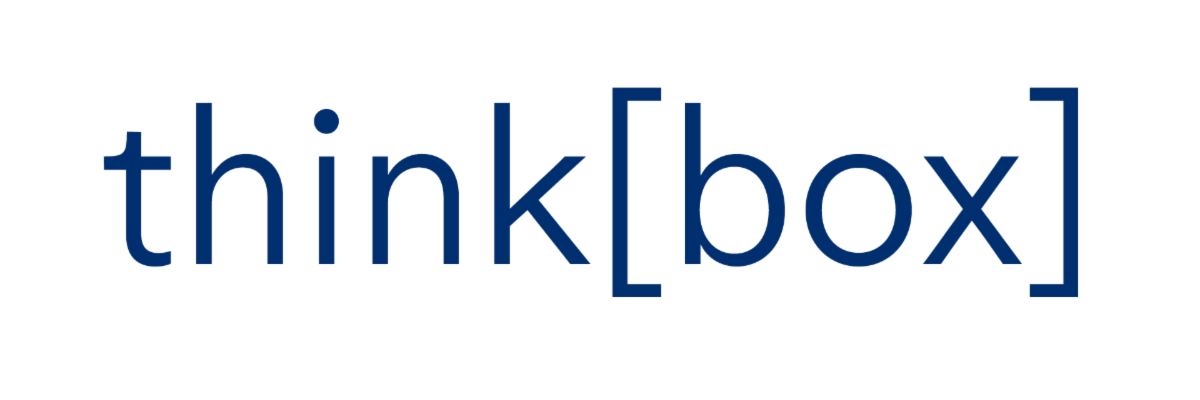 The think[box] wordmark.