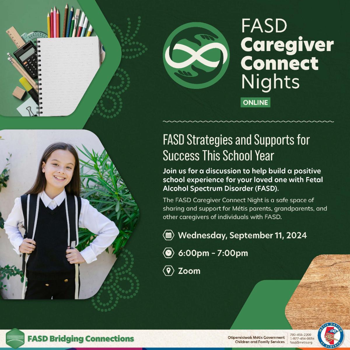 FASD Caregiver Connect Nights. Strategies for a Successful School Year