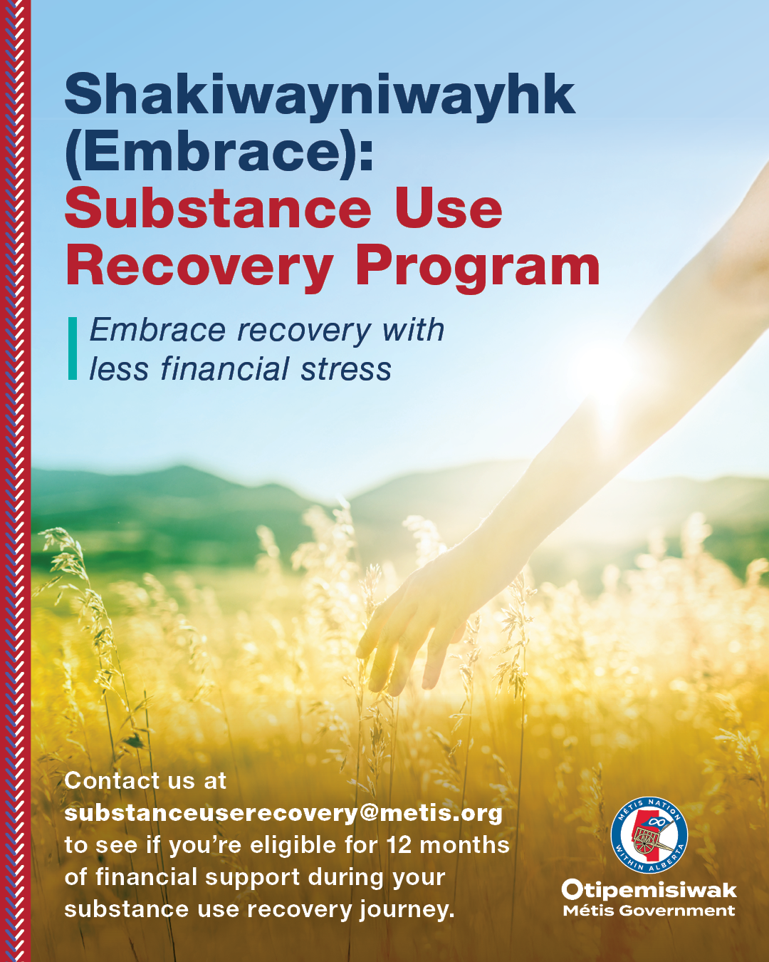 Substance Use Recovery Program poster, click to open link