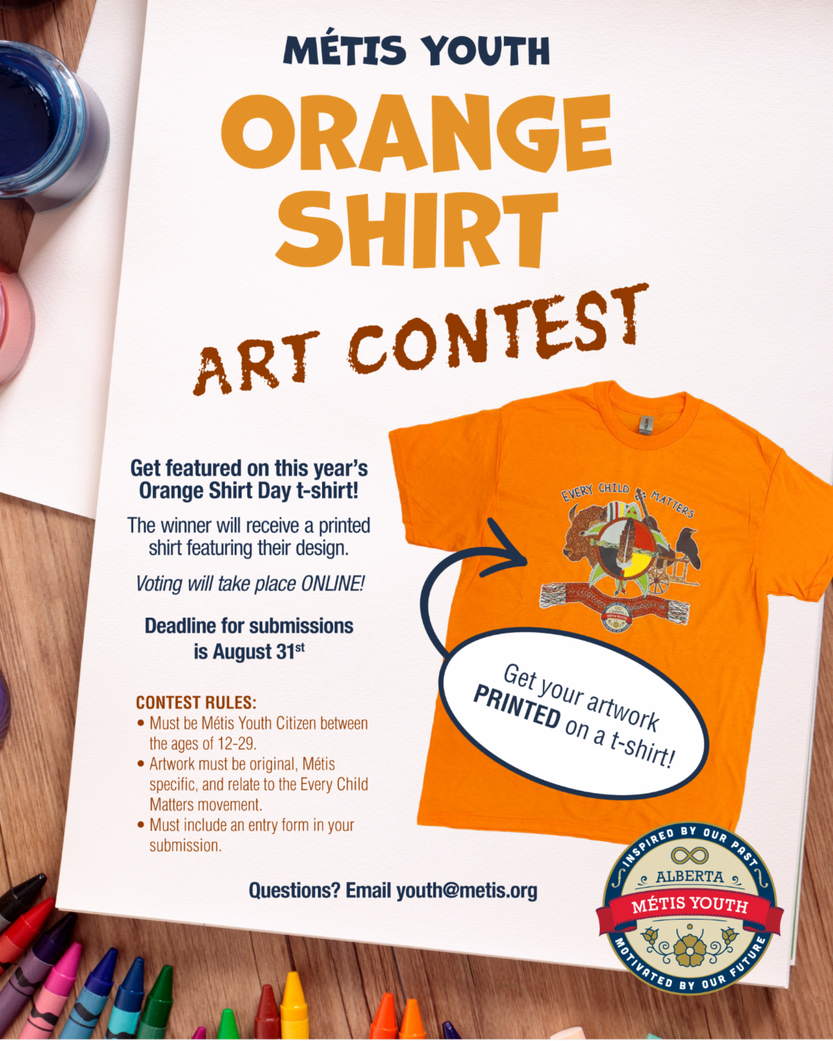 Orange Shirt Art Contest. Click to open more details.