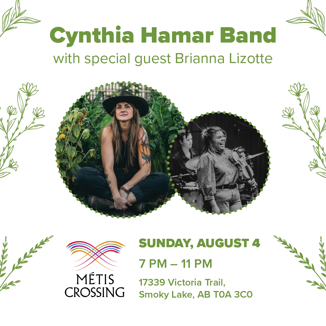 Cynthia Hamer Band, Sunday, August 4. 7 pm - 11 pm