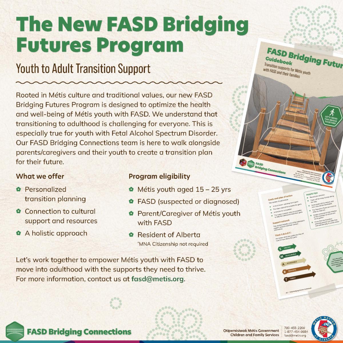 FASD Bridging Programs Poster, bridge, click to open link