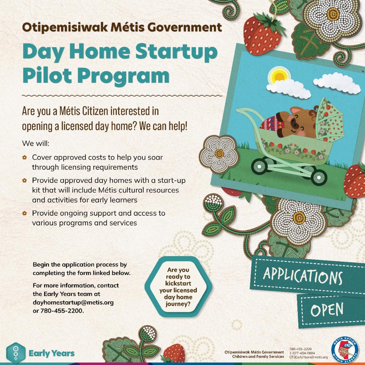 Day Home Startup Program click to open link