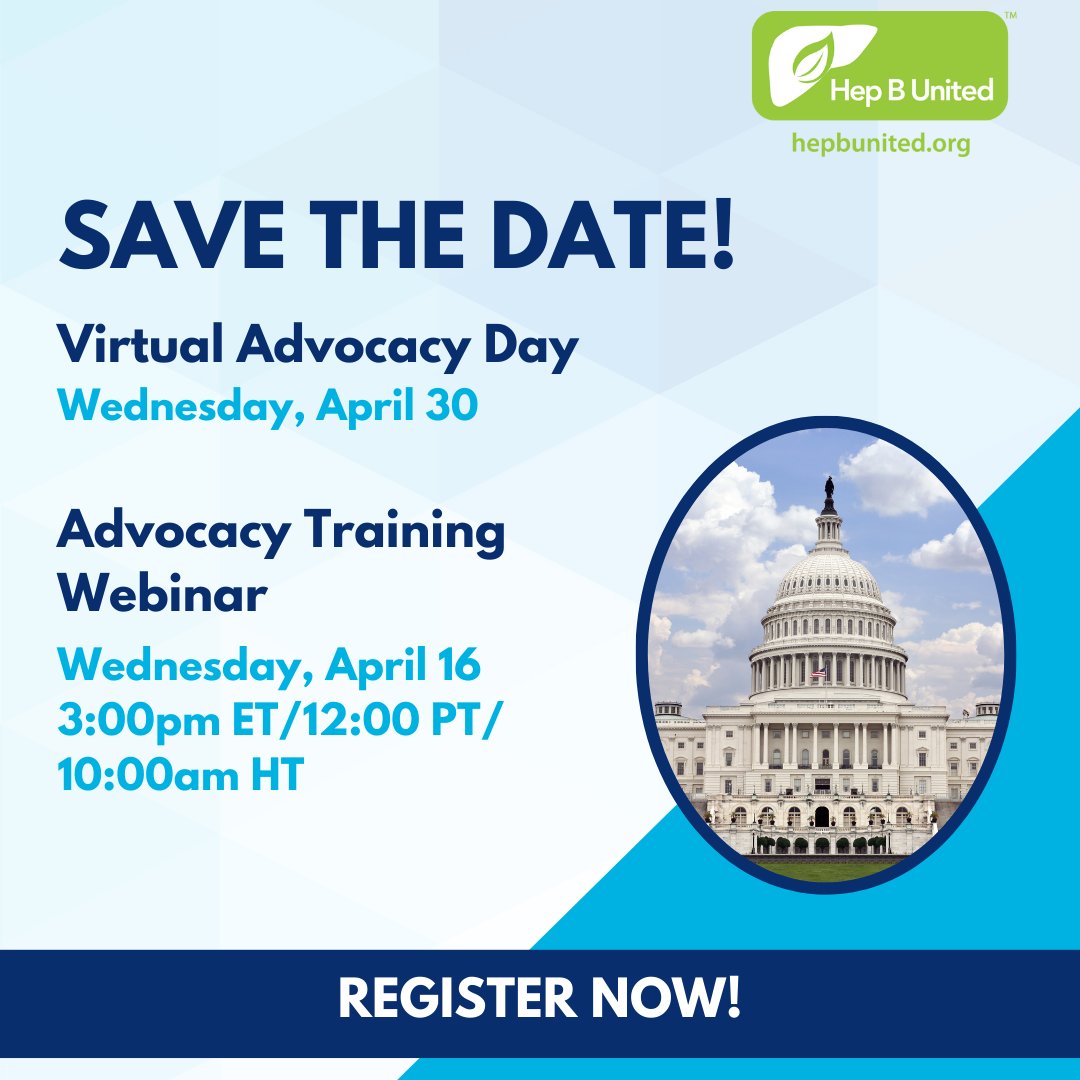 Join Hep B United for a Virtual Day of Advocacy!