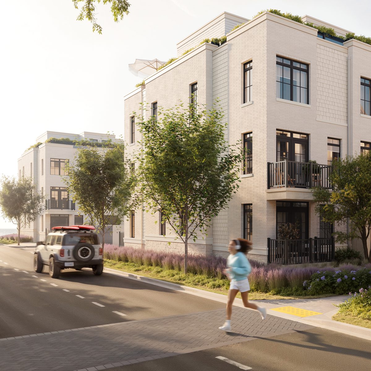 South Banks townhomes at Lakeview Village