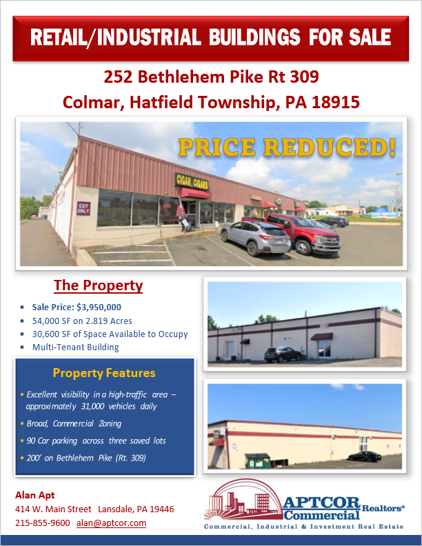 Retail/Industrial Buildings for Sale! PRICE REDUCED!!