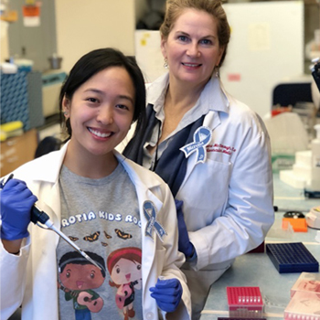 Two women researchers