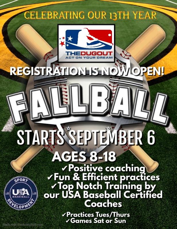 Register NOW for Fall Ball!