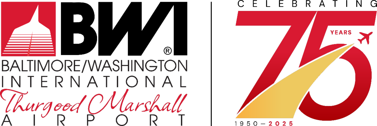 BWI Marshall 75th Anniversary Logo