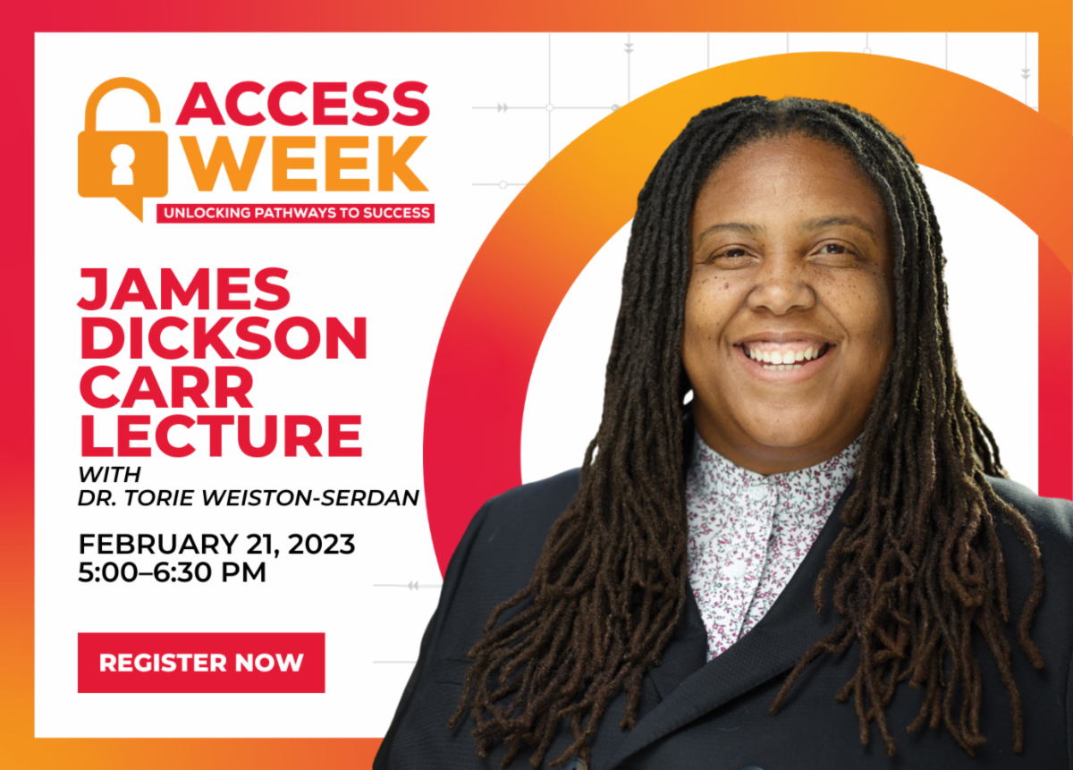 You're Invited: Access Week 2023 - Carr Lecture
