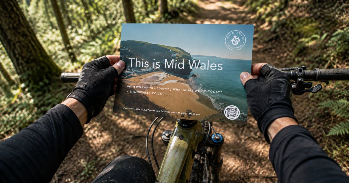 The Bedroom Browser in use on a Mid Wales trail