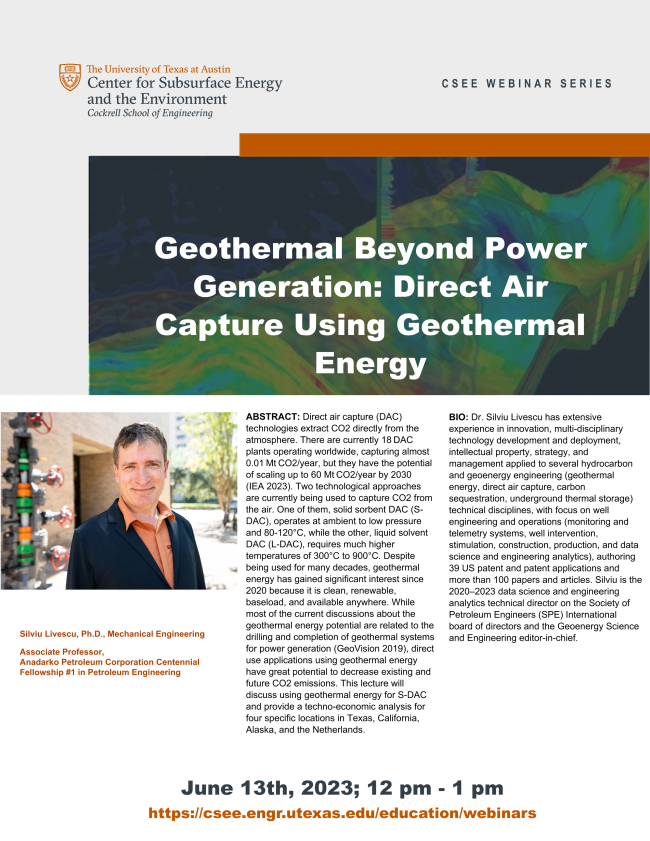 Free inar Geothermal Beyond Power Generation Direct Air Capture