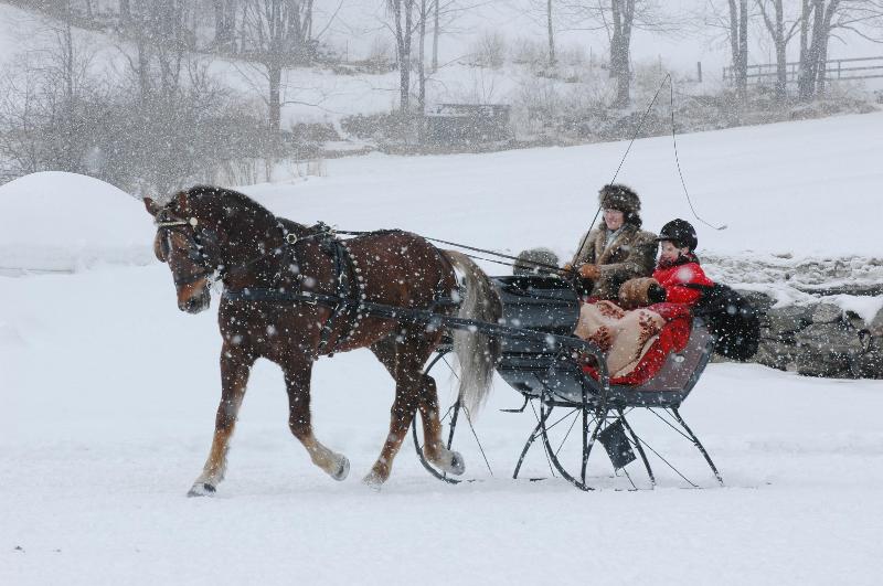 Sleigh Ride in Woodstock, Vermont