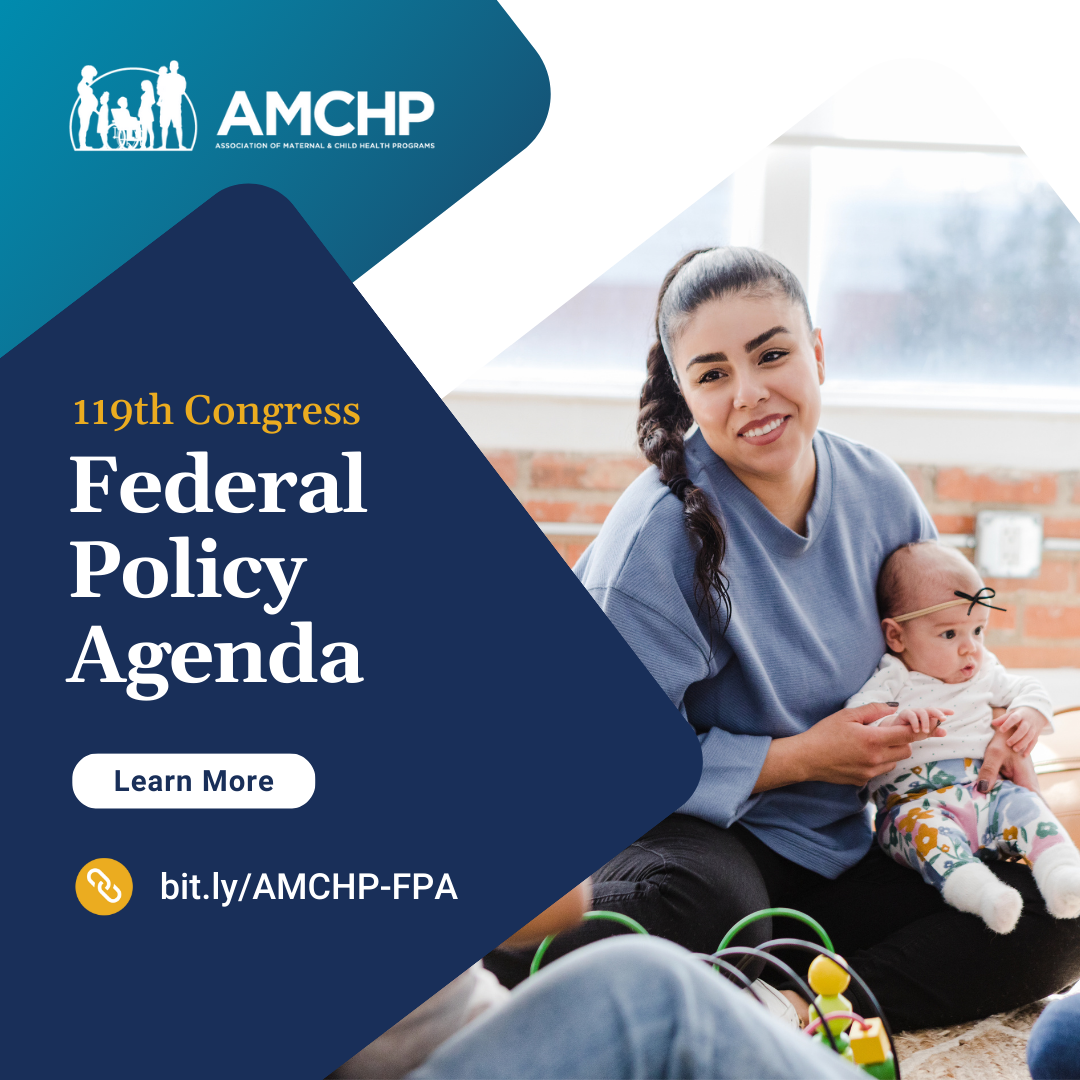 Graphic promoting AMCHP Federal Policy Agenda