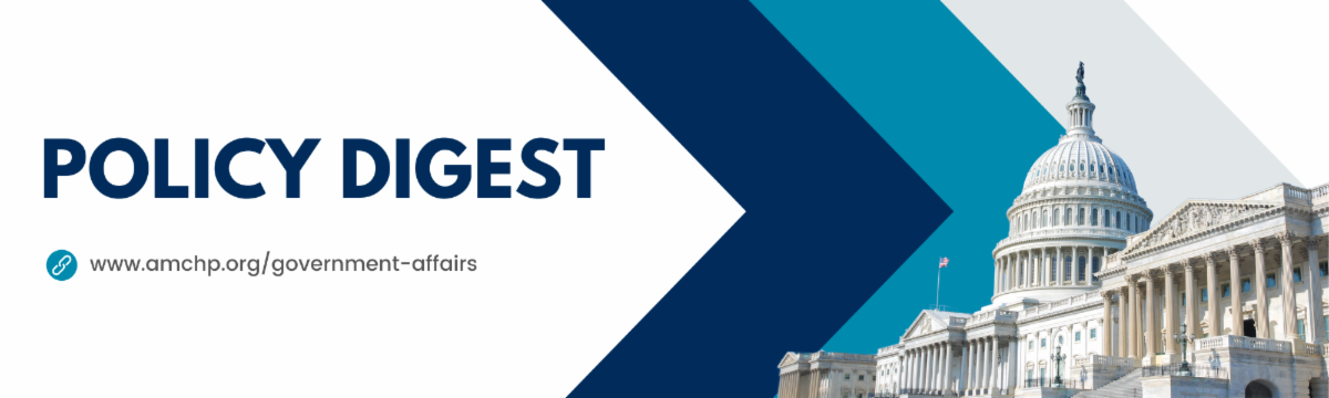 AMCHP Policy Digest Banner. www.governmentaffairs.org