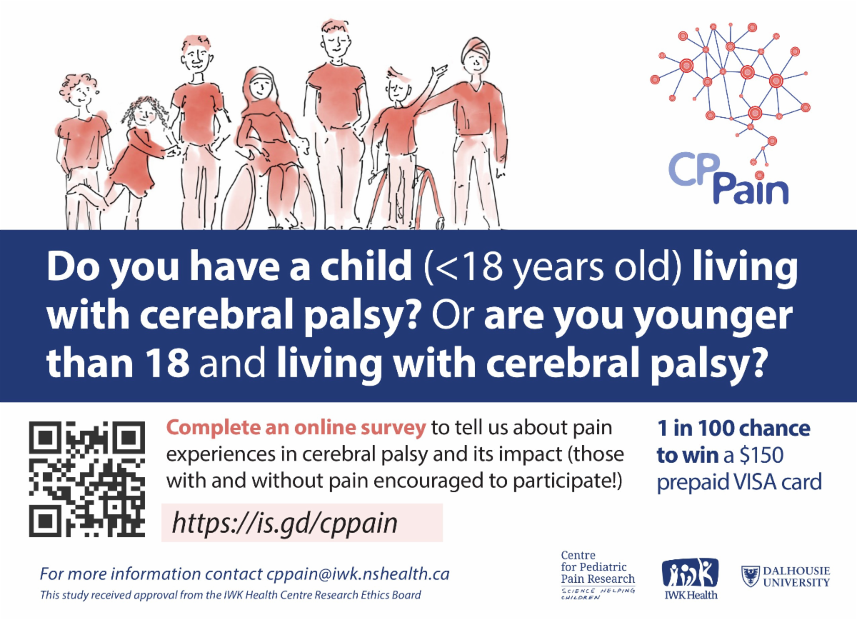 Do you have a child (<18 years old) living with cerebral palsy? Or are you younger than 18 and living with cerebral palsy?