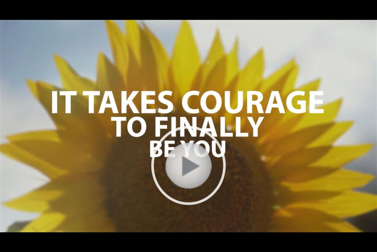 Courage to Be You lyrics video