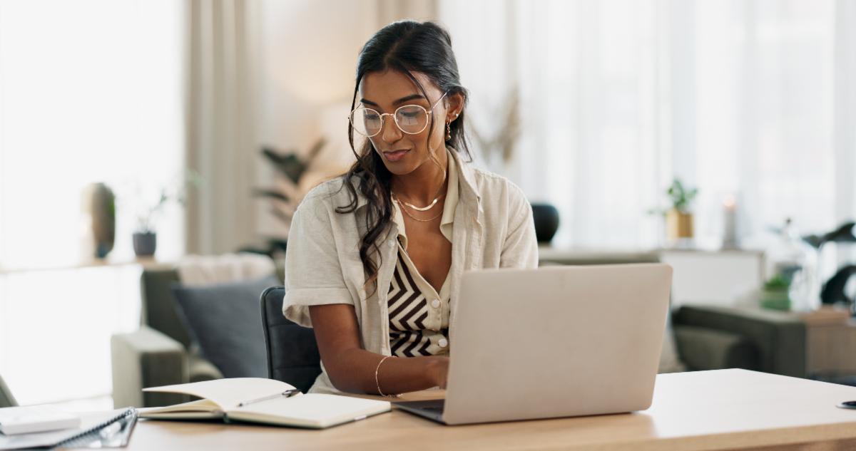 Person at computer