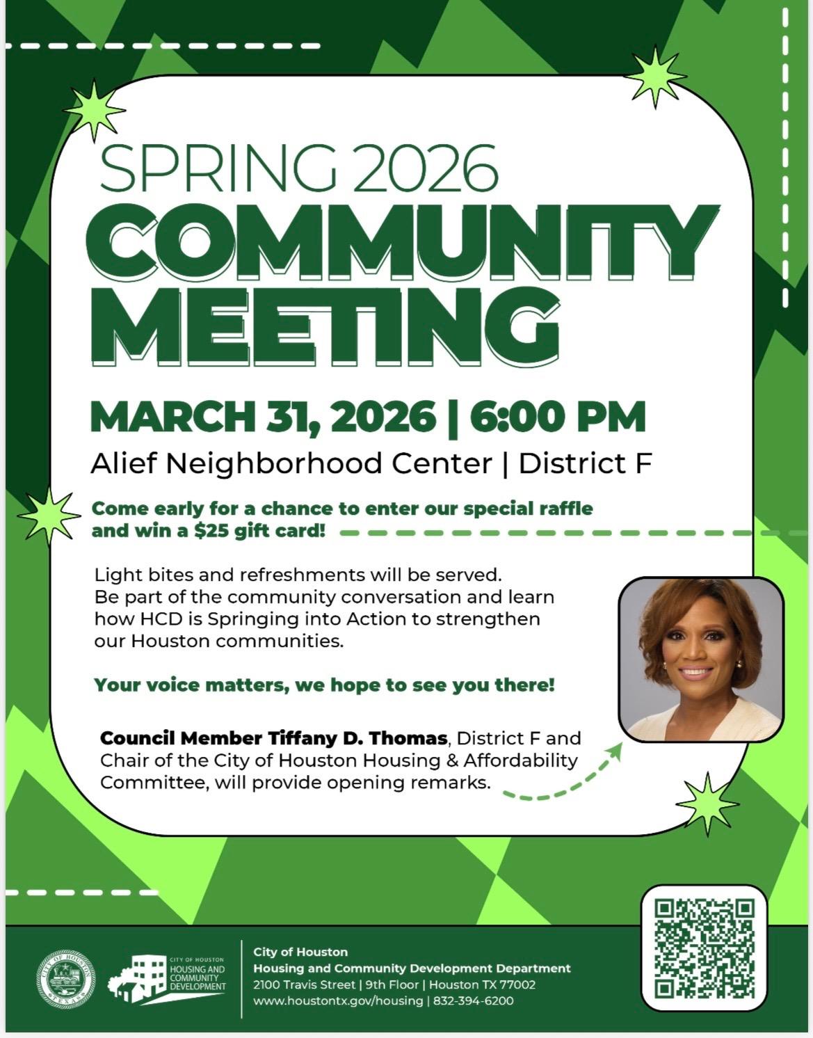 Spring Community Meeting