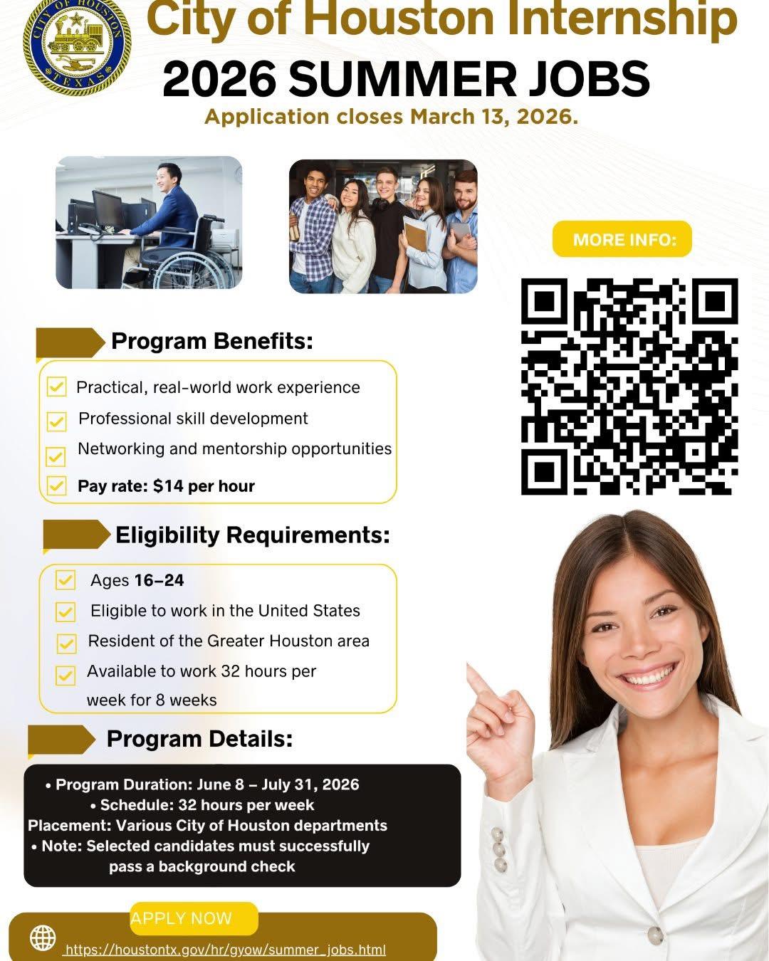2026 City of Houston Summer Jobs
