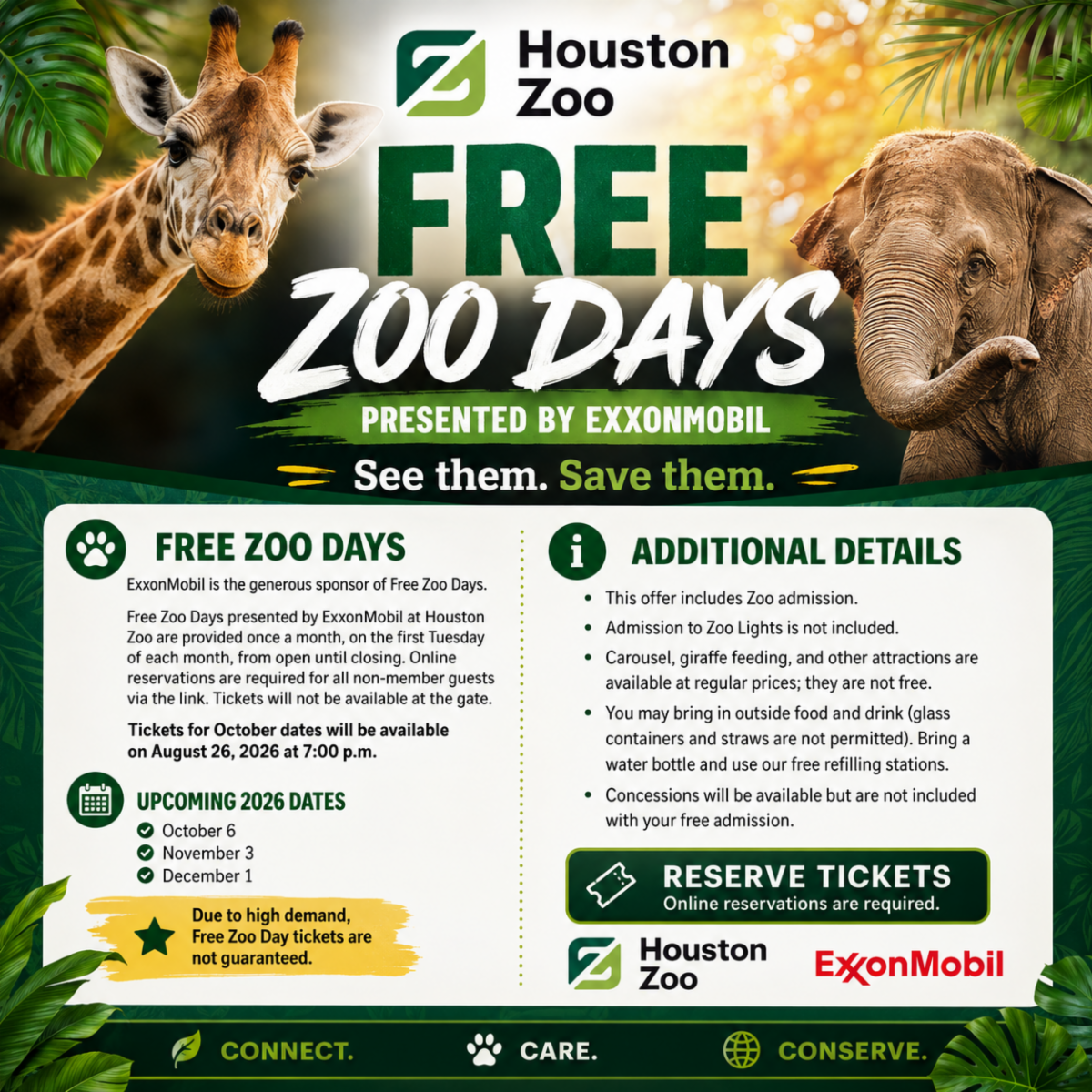 A Wildly Good Deal: Free Zoo Days