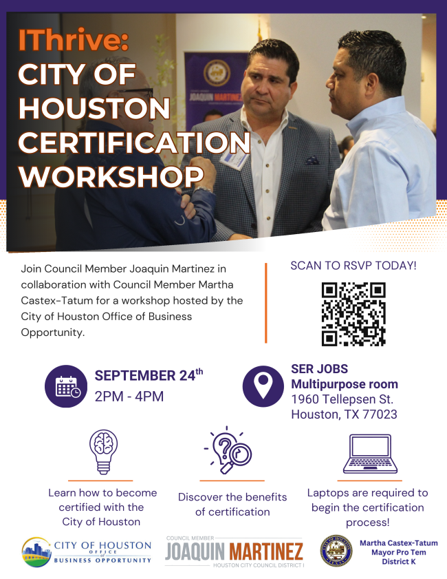 Houston Businesses Get Certified