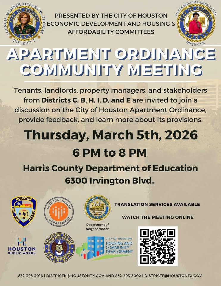 Apartment Inspection Ordinance Community Meeting