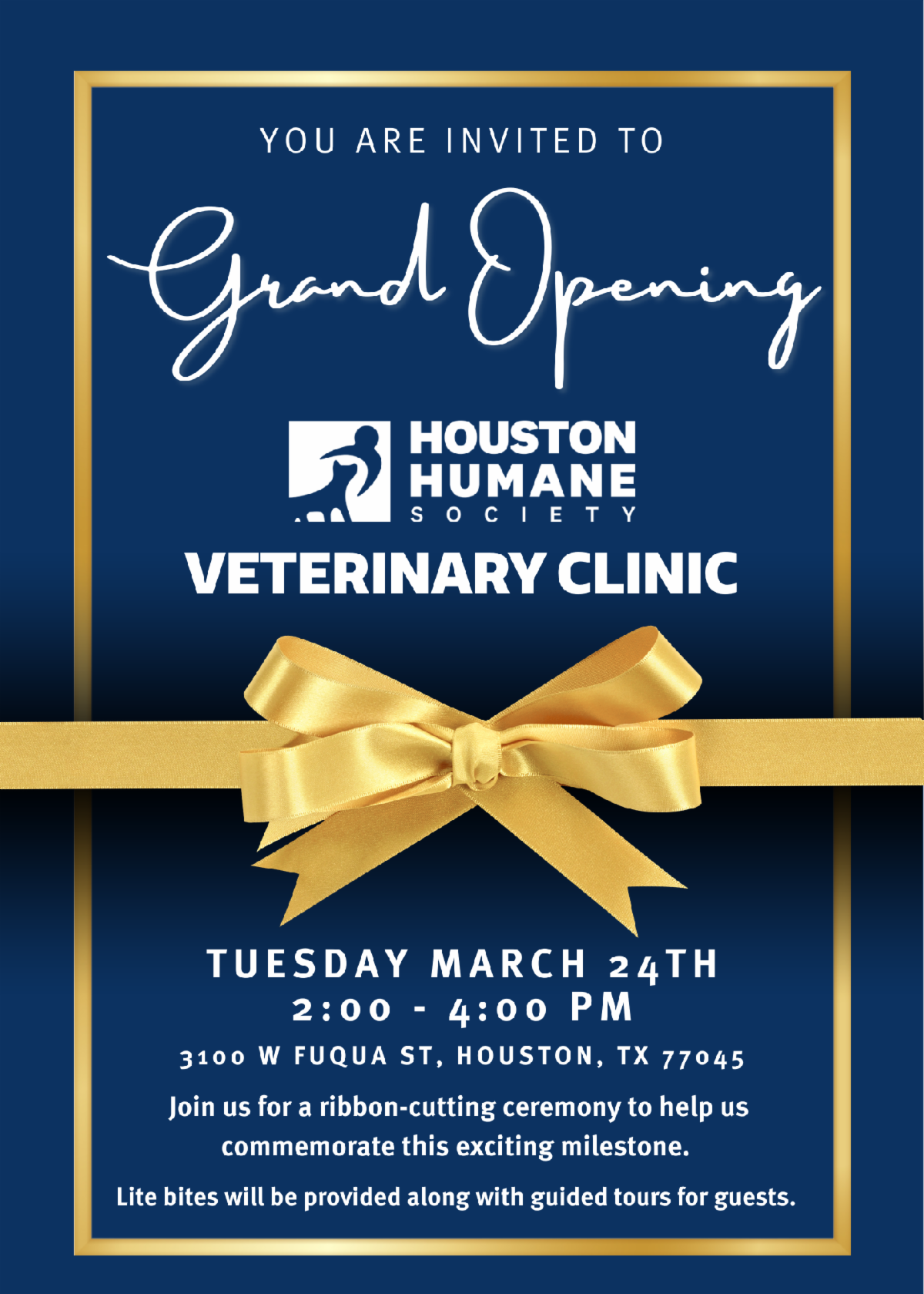 Houston Humane Society Veterinary Clinic Grand Opening