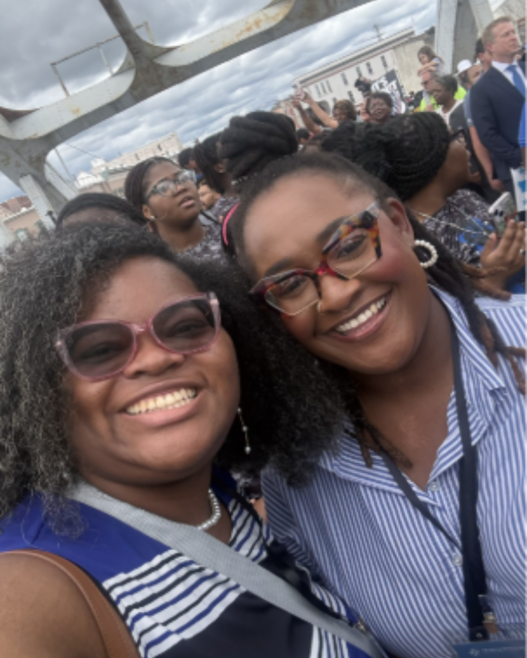 Ashya Smith and Desha Holden-Nelson during the Faith and Politics Tour, March 2026 