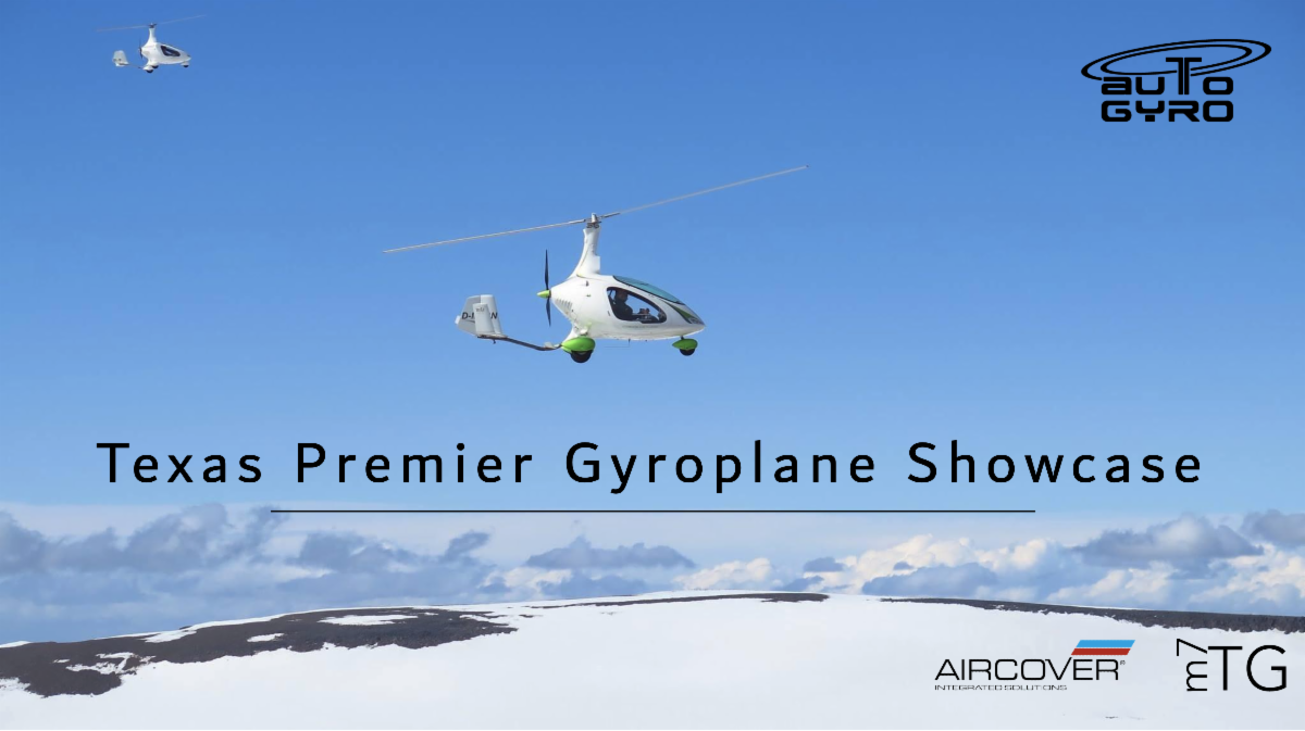Premier Texas Gyroplane Showcase