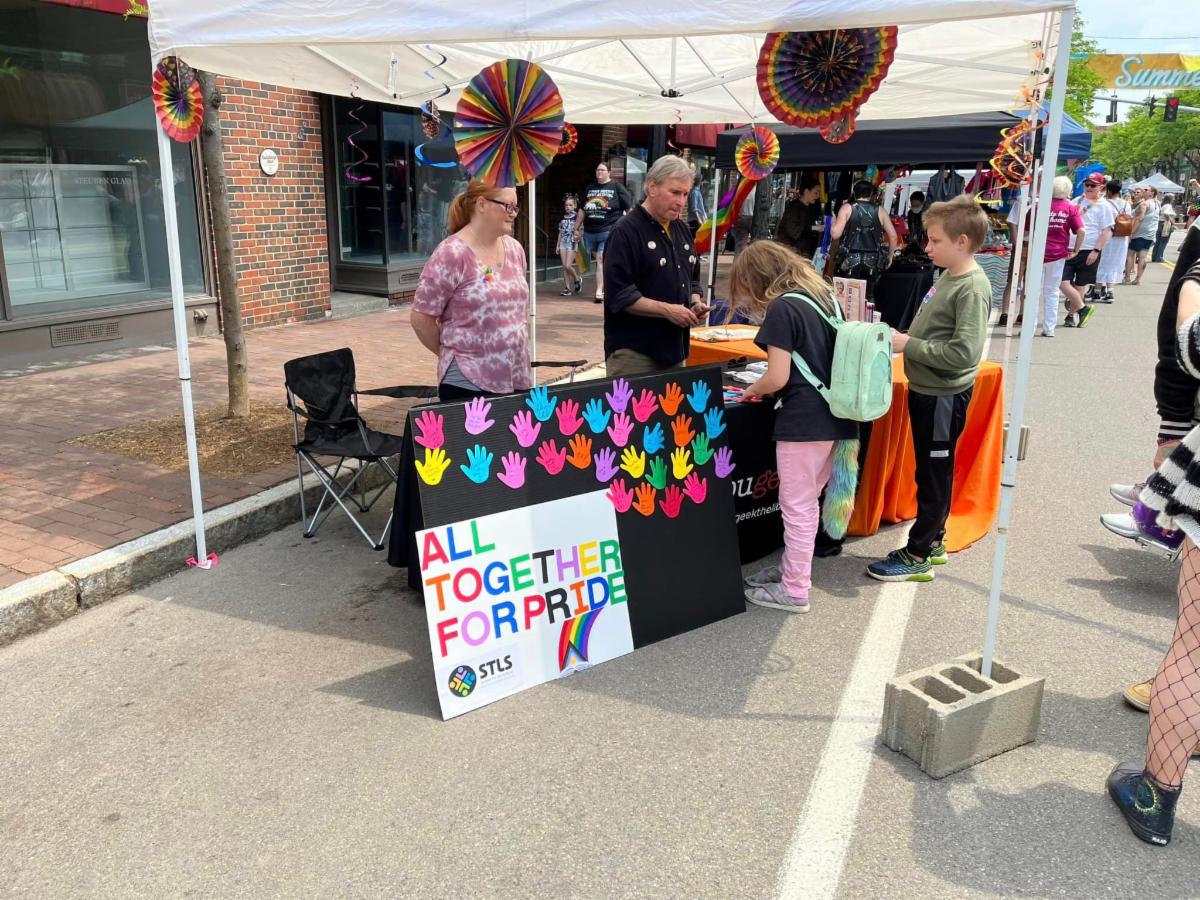 southeast steuben county library soflx pride booth