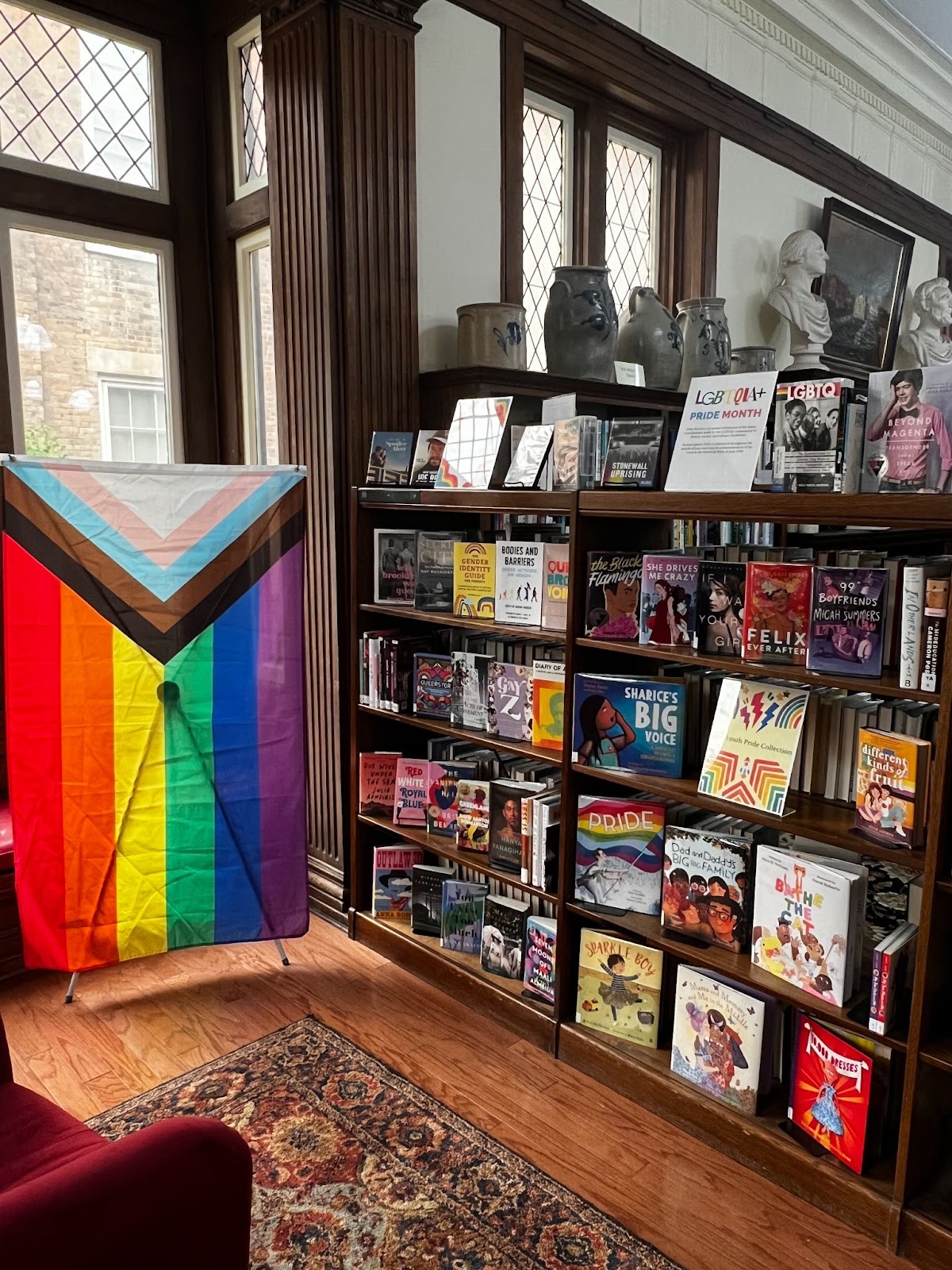 Pride Display at Montour Falls Library