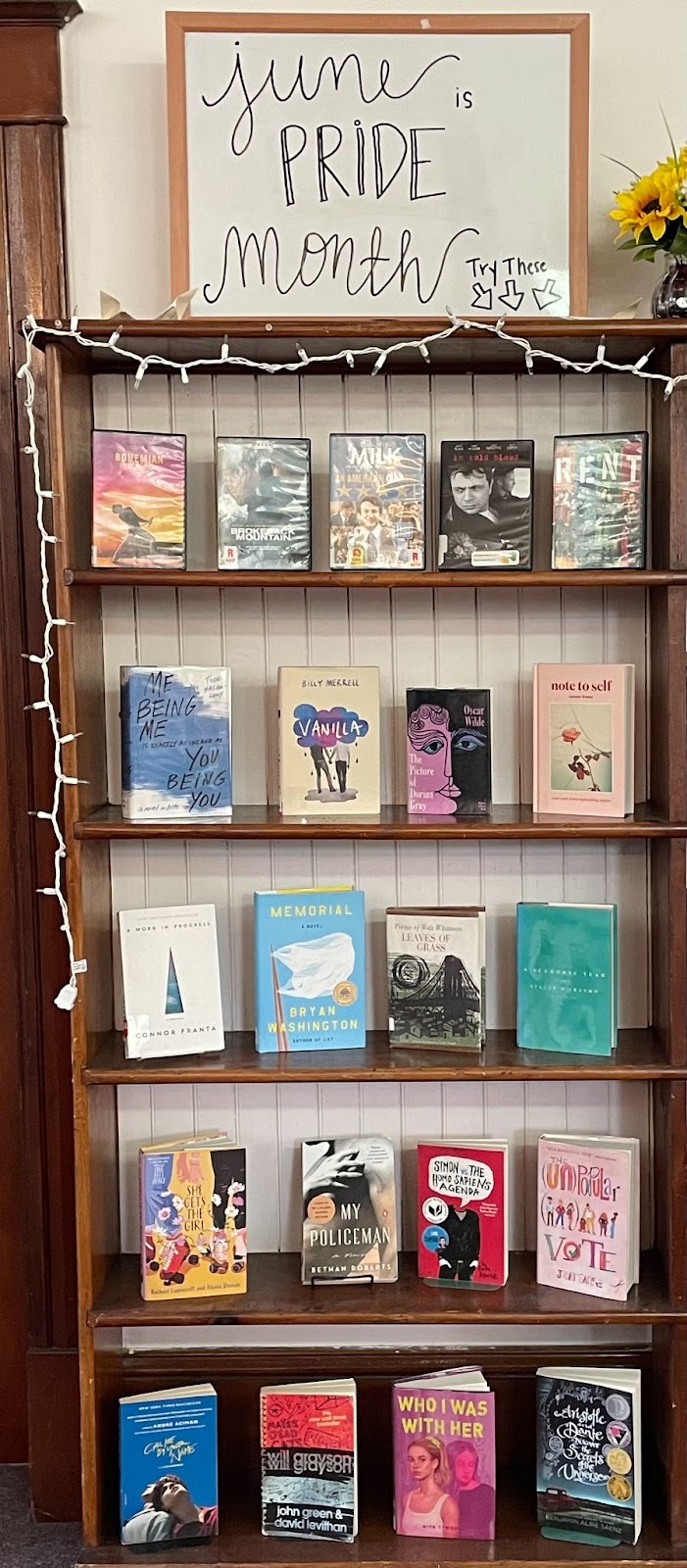 Almond Library Pride Display