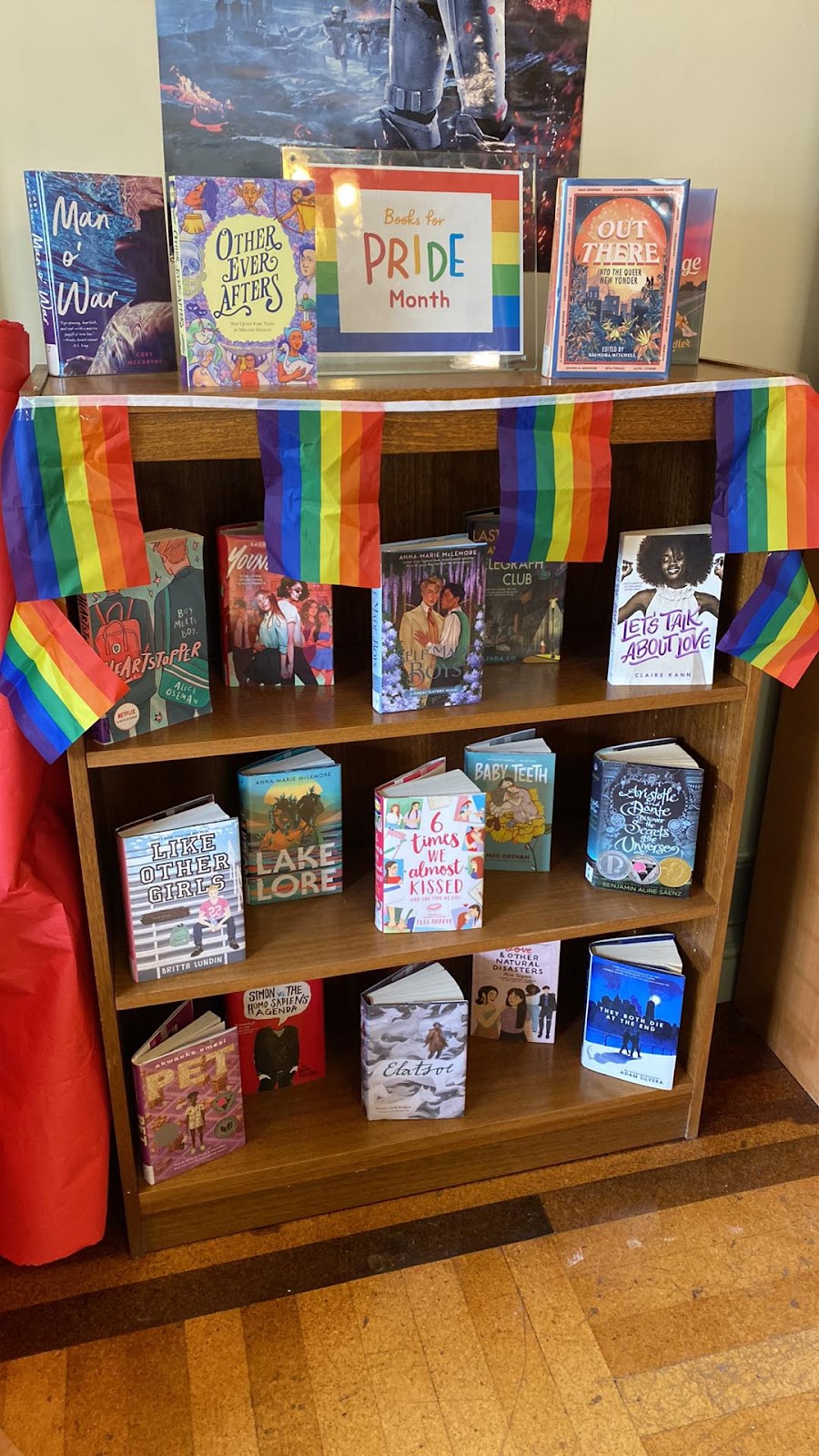 Pride Display at David A Howe Library