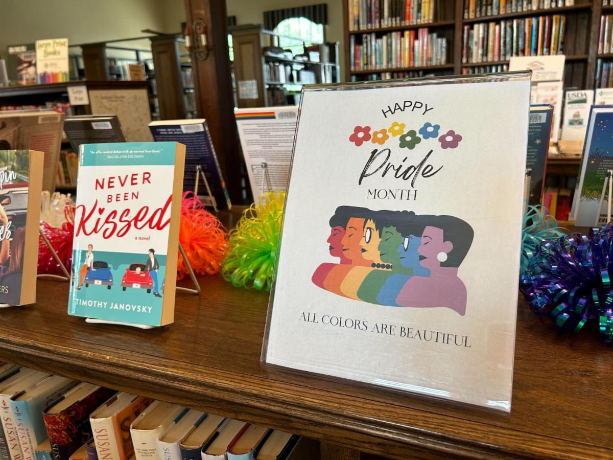 Pride Display at Cuba Circulating Library