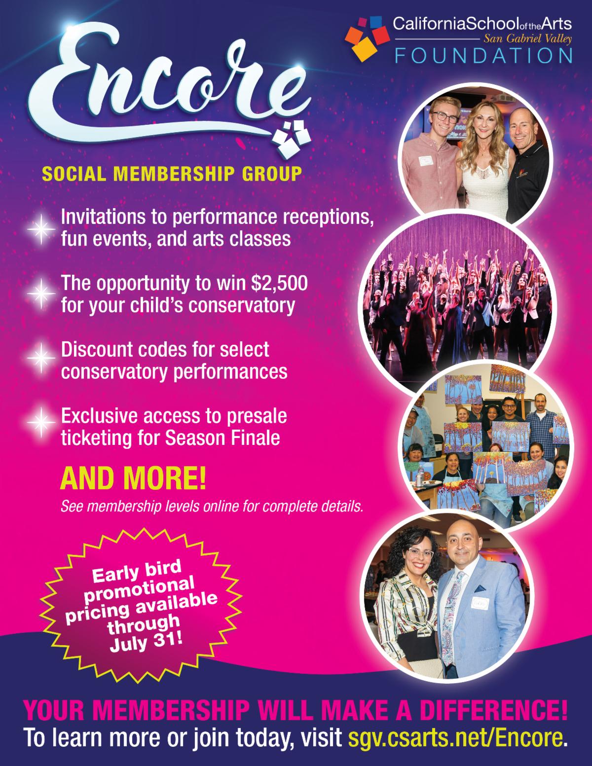 Attention New Families Introducing Encore