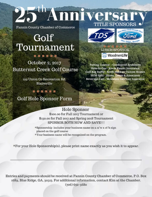 Golf Hole Sponsor Flyer