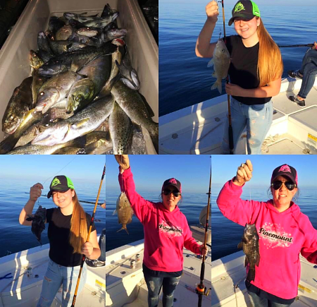 Cissy Duncan and her crew did great out on the water, racking them in.