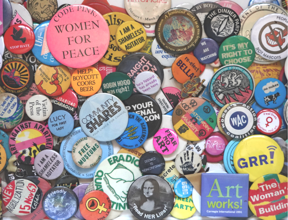Lucy's political buttons