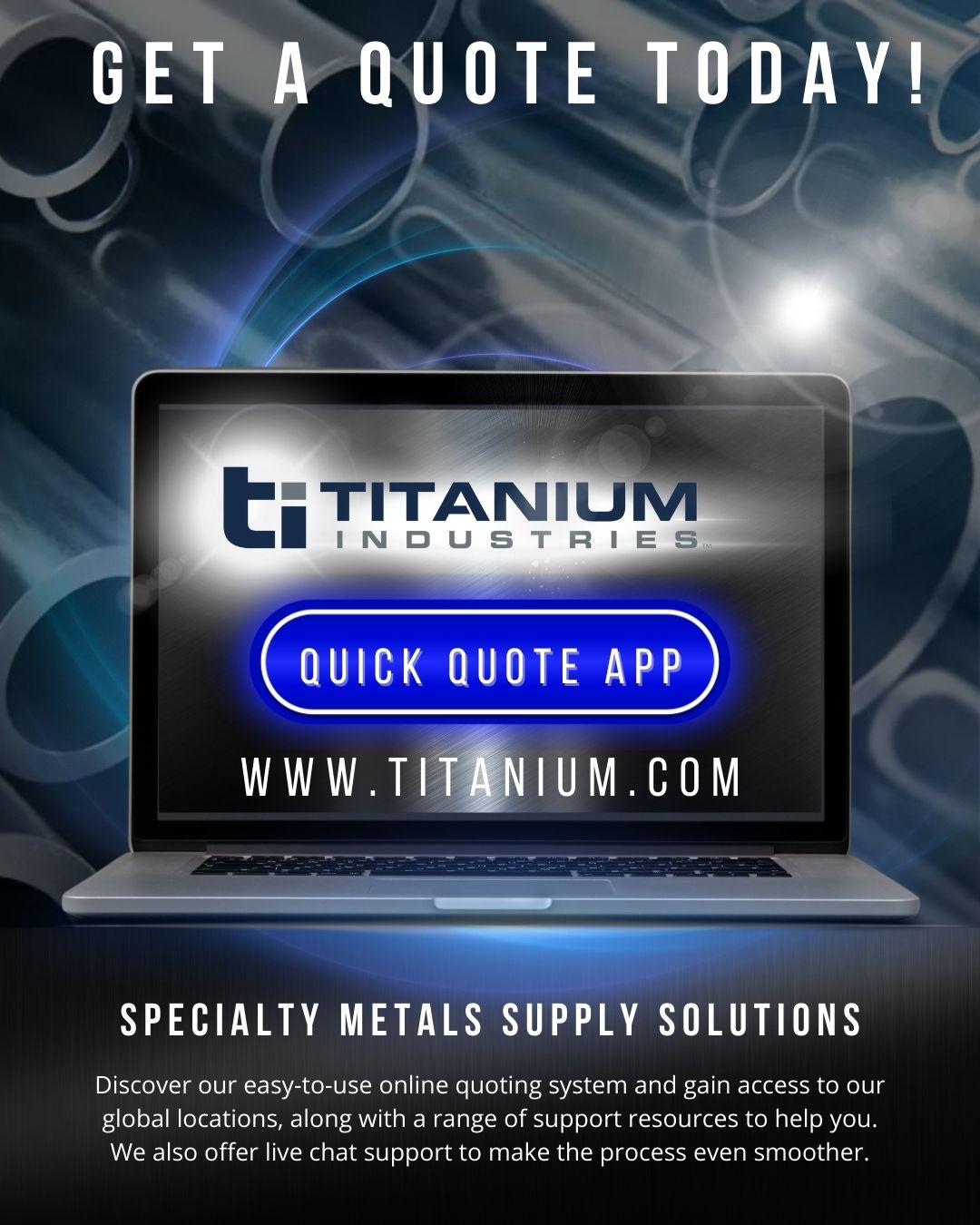 Elevate Your Aerospace Projects with Titanium Industries' Specialty Metals