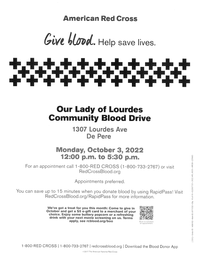 School News Lourdes Letter September 28