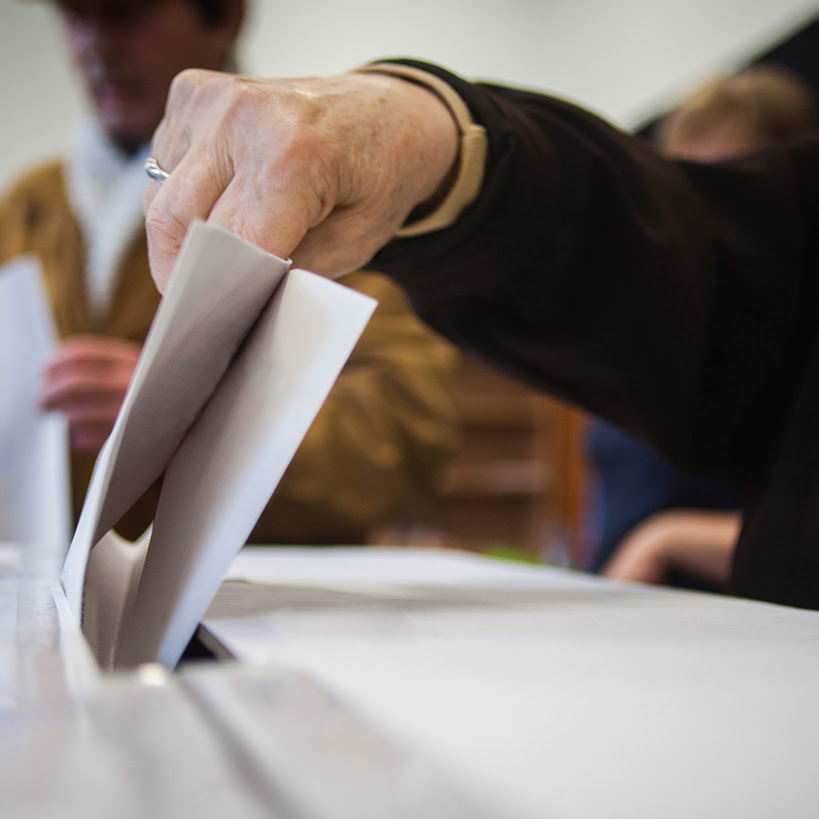 Casting Election Ballot