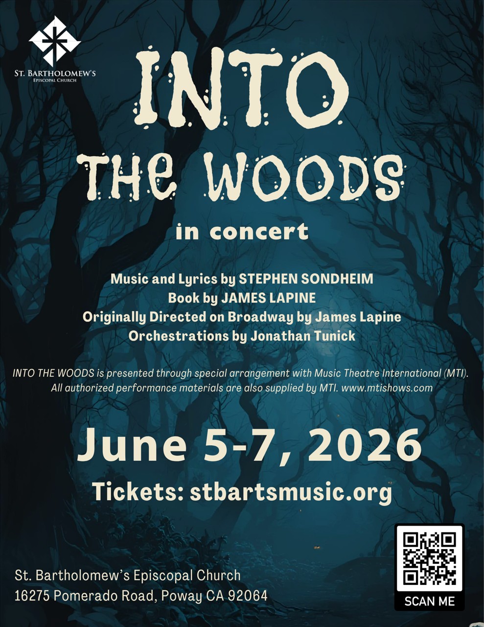 Into the WoodsâJune 5-7