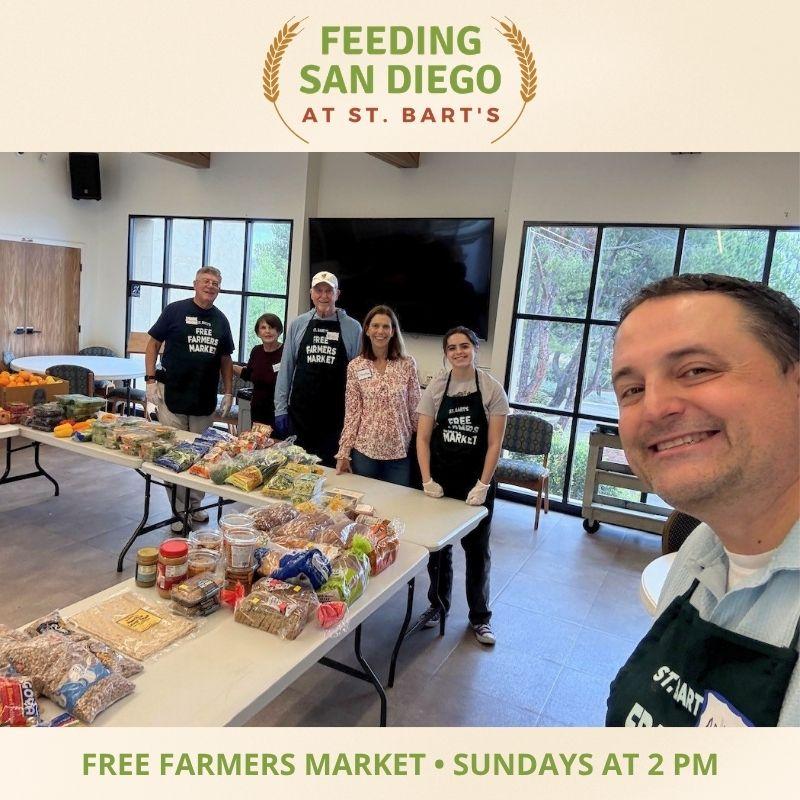 Feeding San Diego at St. Bart's: Free Farmers Market, Sundays at 2 p.m.
