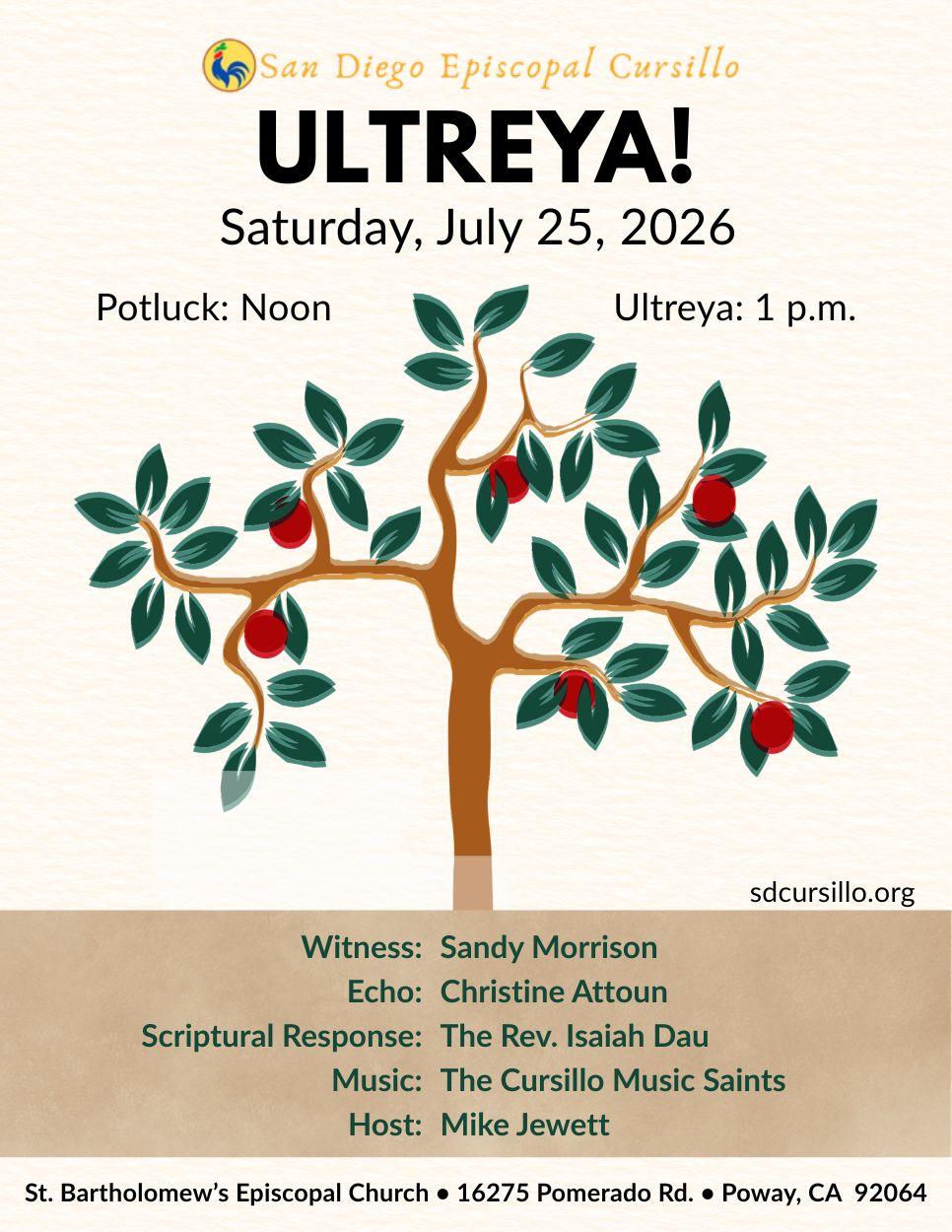 Cursillo UltreyaâJuly 25