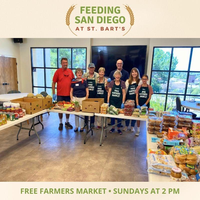 Feeding San Diego at St. Bart's: Free Farmers Market, Sundays at 2 p.m.