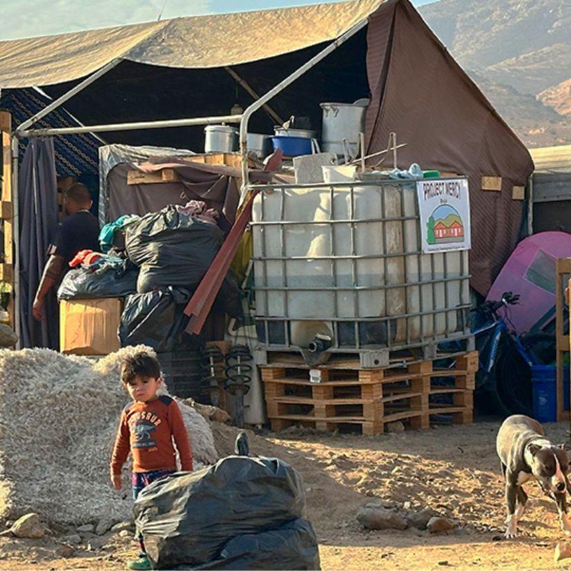 Makeshift Shelter in Mexico