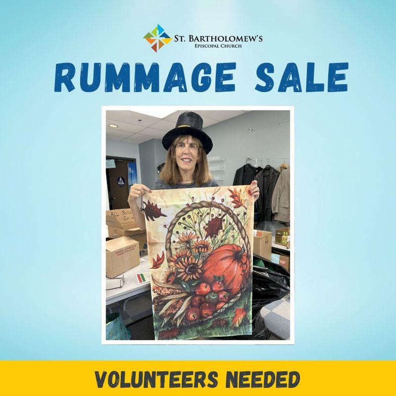Rummage Sale Volunteers Needed